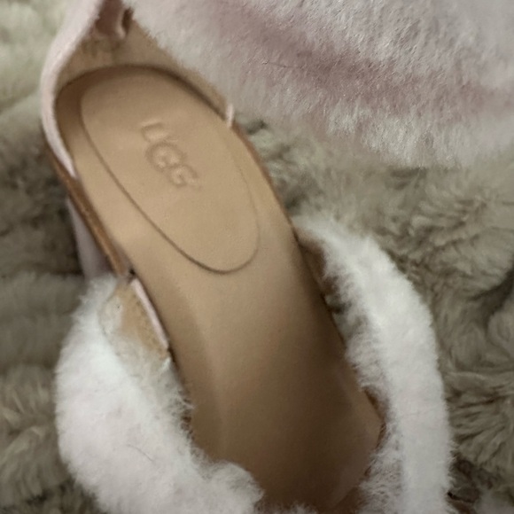 Pink Fur Strap Block Heel Sandals from UGG - Picture 14 of 15